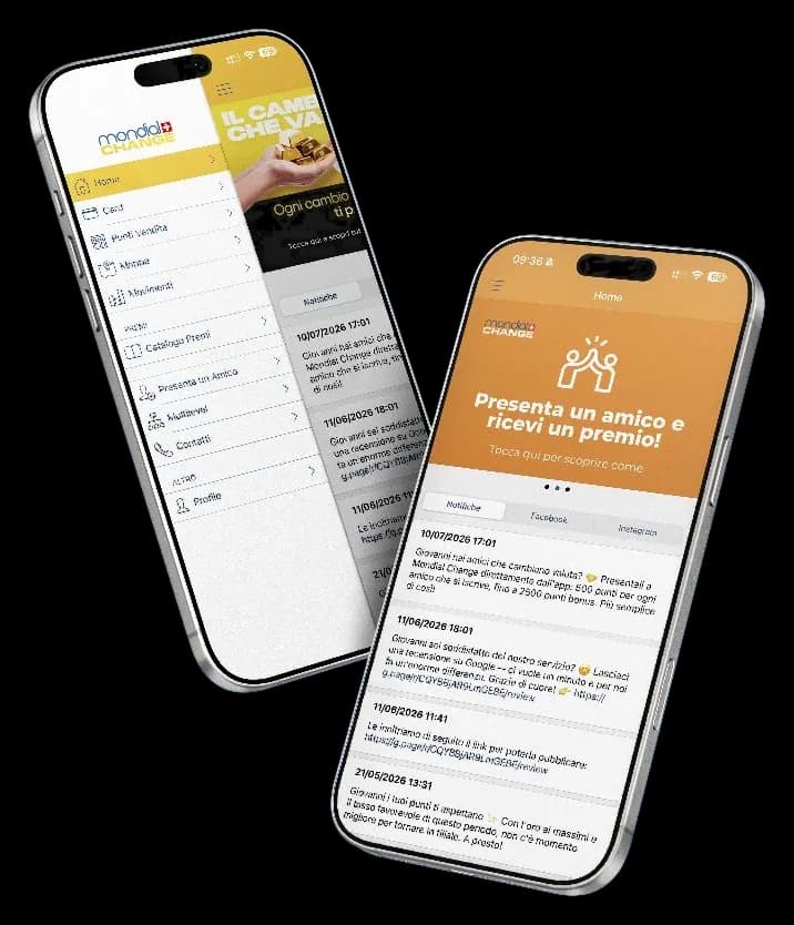 mockup app Mondial Change